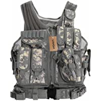 Los mejores  - Lixada Chaleco Táctico Militar al Aire Libre Táctico del Ejército de Poliéster Juego de Guerra Airsoft Caza Chaleco de…
